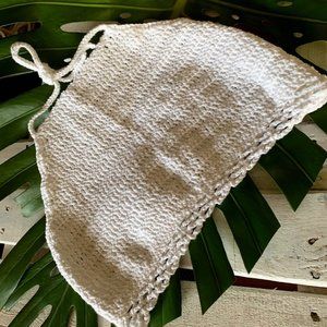 Boho-Chic Cream Color Crochet Crop…